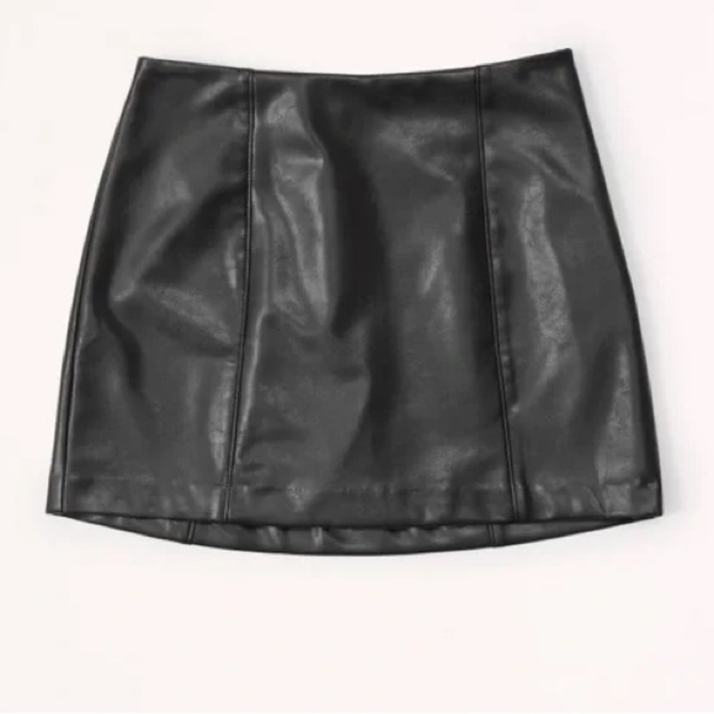 Abercrombie & Fitch Leather Mini Skirt
